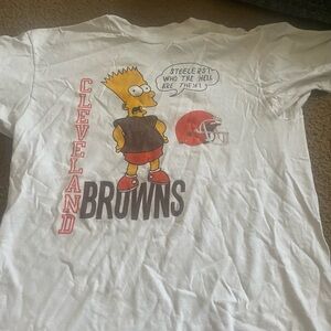 Cleveland Browns White Graphic Tee